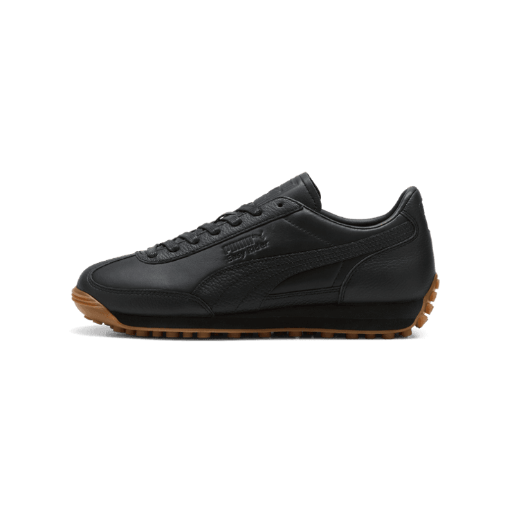 PUMA Easy Rider Leather Sneakers in Black Angle 1