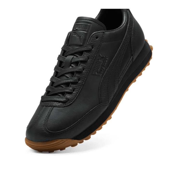 PUMA Easy Rider Leather Sneakers in Black Angle 2