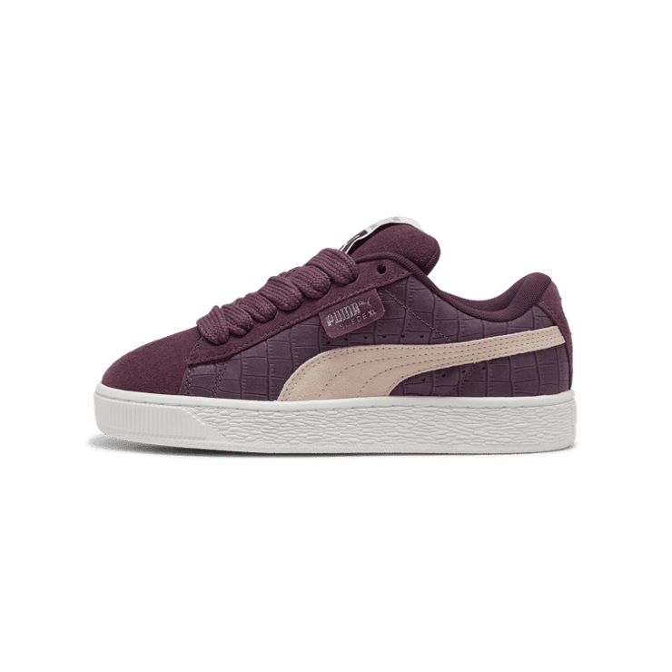 PUMA Suede XL Elevated Sneakers in Midnight Plum/White Angle 1