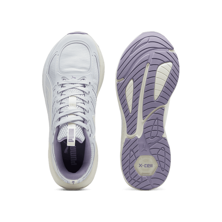PUMA X-Cell Lightspeed in Silver Mist/Frosted Ivory/Pale Plum Angle 0