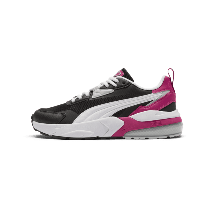PUMA Vis2K Sneaker in Black/White/Magenta Gleam Angle 1