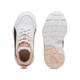 PUMA Vis2k Sneakers in White/Black/Deeva Peach (PS) Angle 0