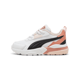 PUMA Vis2k Sneakers in White/Black/Deeva Peach (PS) Angle 1