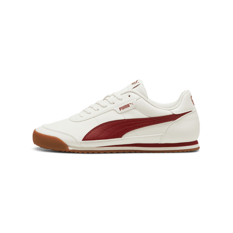 PUMA Turino II Sneakers in Warm White/Intense Red/Gum Angle 1