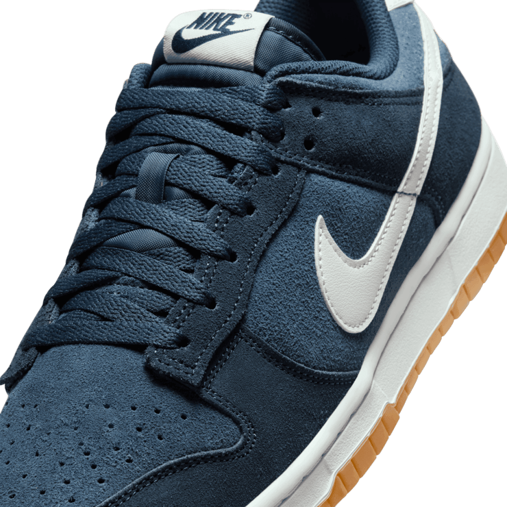 Nike Dunk Low Suede Armory Navy Gum Angle 4