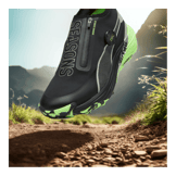 PUMA SEASONS Voyage NITROâ¢ 3 Disc Trail Running in Black/Silver/Fizzy Apple Angle 2
