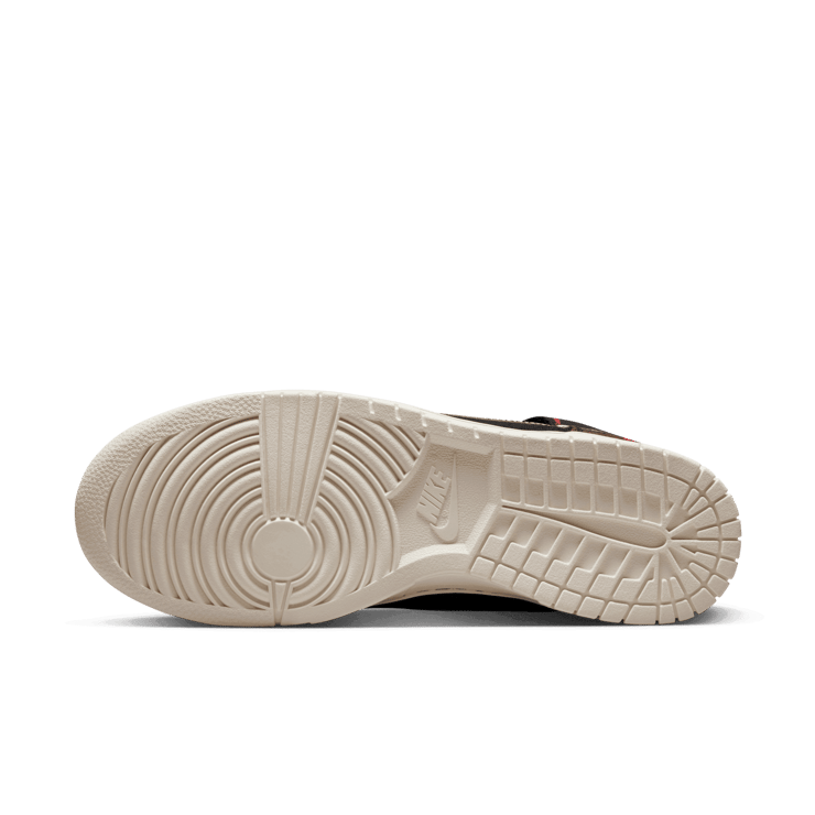 Nike Dunk High Tartan Black Red Plaid Angle 0