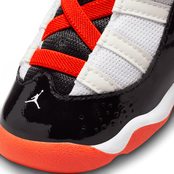 Jordan 6 Rings 'White Black Team Orange' (TD) Angle 3