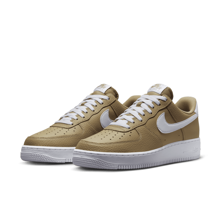 Nike Air Force 1 Low Khaki White Angle 3