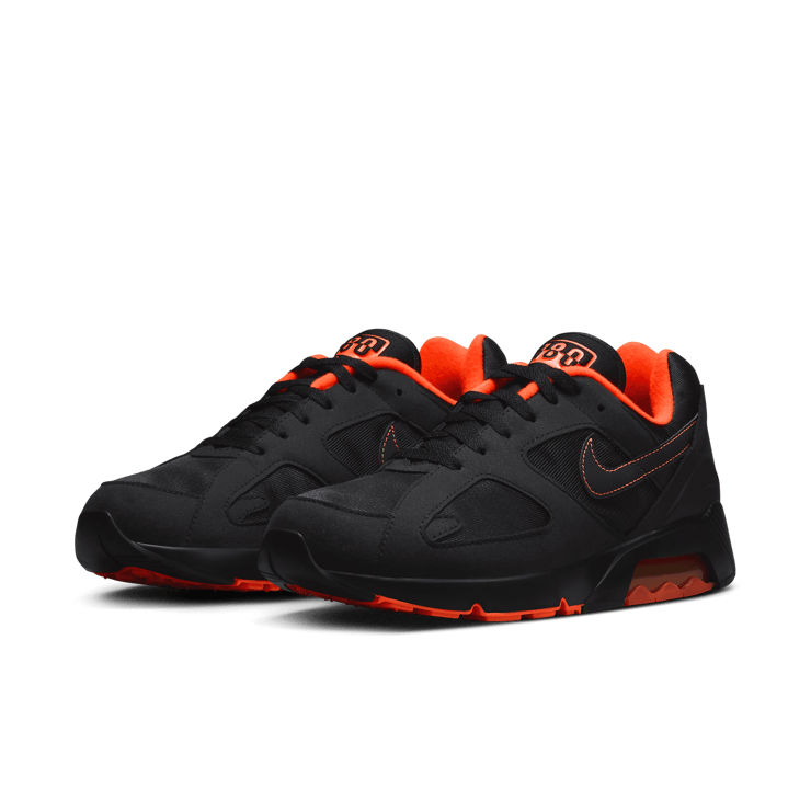 Nike Air 180 Black Hyper Crimson Angle 2