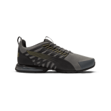 PUMA Voltaic Evo Wide in Cool Dark Grey/Black/Olive Angle 2
