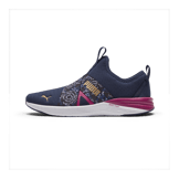 PUMA Better Foam Prowl Winter Bloom Slip-On in Dark Blue Angle 1