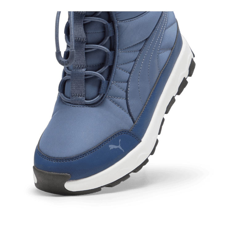 PUMA Evolve Boots in Inky Blue/Persian Blue/White (GS) Angle 2