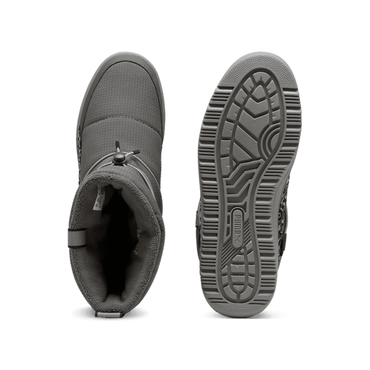 PUMA Snowbae Animal Boots Women in Mineral Grey/Black Angle 0