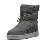 PUMA Snowbae Animal Boots Women in Mineral Grey/Black Angle 2