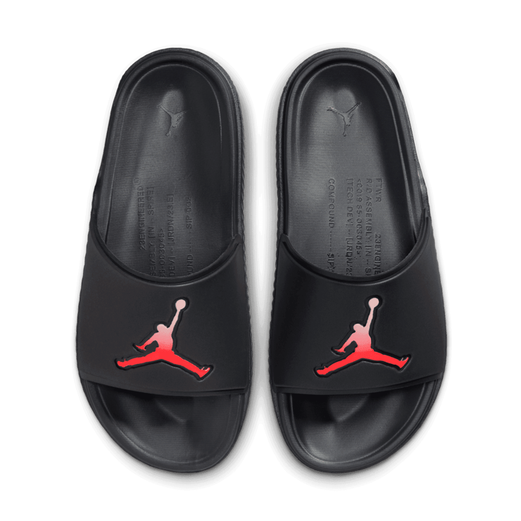 Nike Paris Saint-Germain x Jordan Jumpman Slide 'Off Noir Infrared' Angle 2