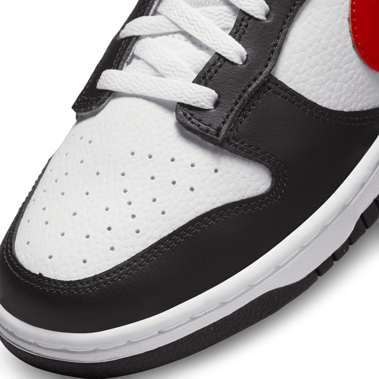 Nike Dunk Low Red Swoosh Panda Angle 4