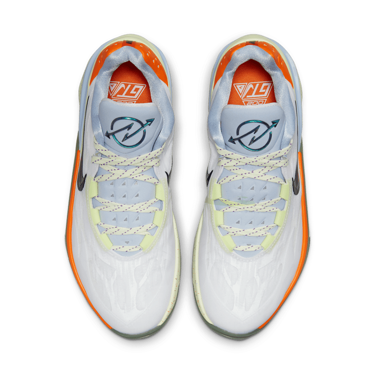 Nike Air Zoom GT Cut 2 White Ice Blue Orange Angle 1