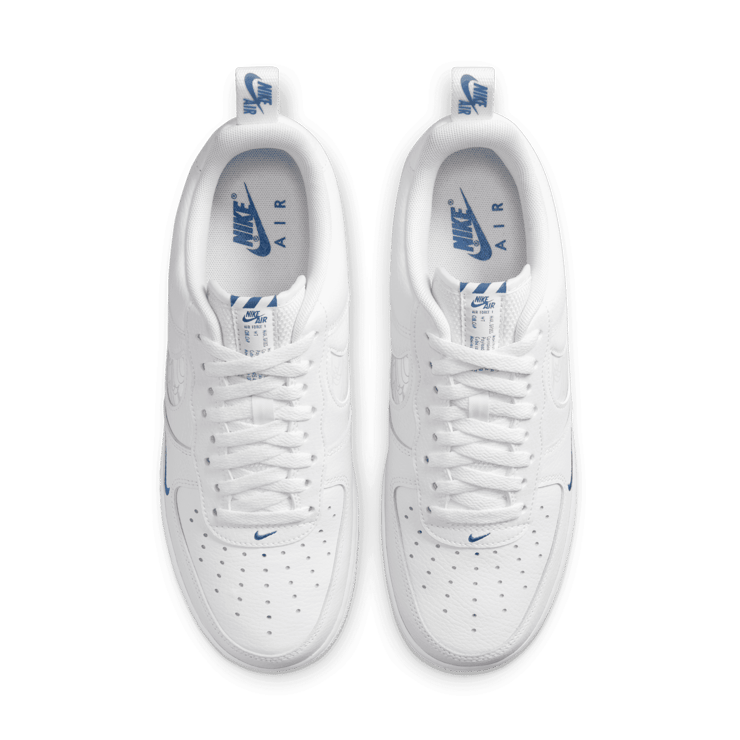 Nike Air Force 1 LV8 White Dark Marina Blue Angle 1