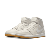 国内配送 NIKE W AIR JORDAN 1 MID PHANTOM/WHITE-GUM Air Jordan 1 Mid Womens - Phantom/White-Gum Light Brown