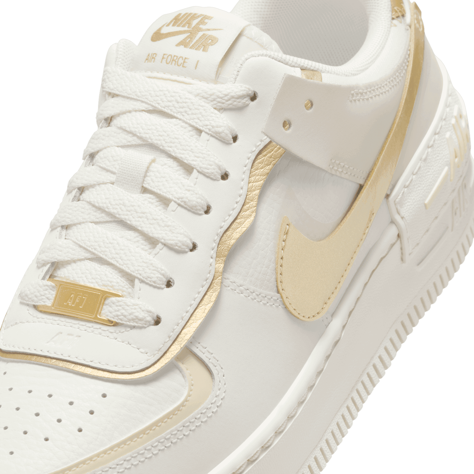 nike air force 1 shadow gold