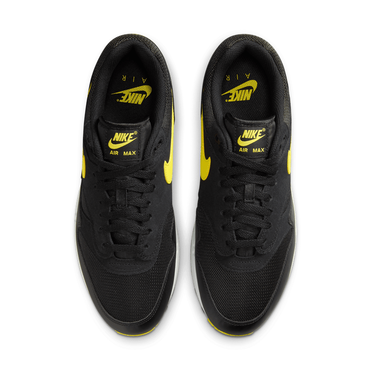 Nike Air Max 1 Black Opti Yellow Angle 1