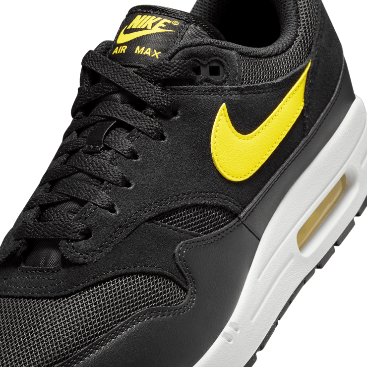 Nike Air Max 1 Black Opti Yellow Angle 4