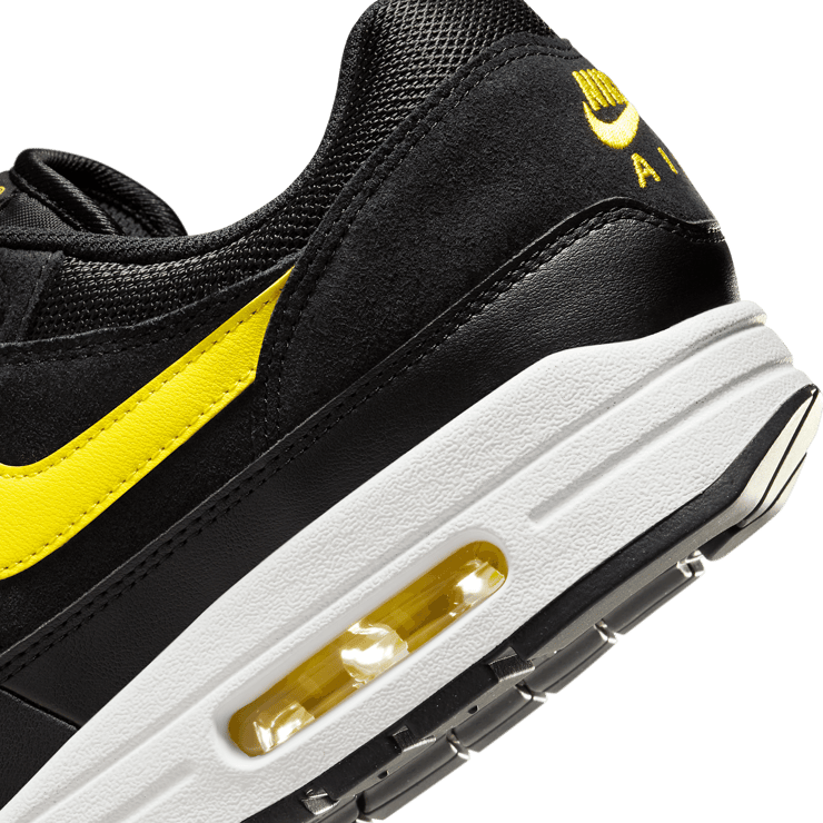 Nike Air Max 1 Black Opti Yellow Angle 5