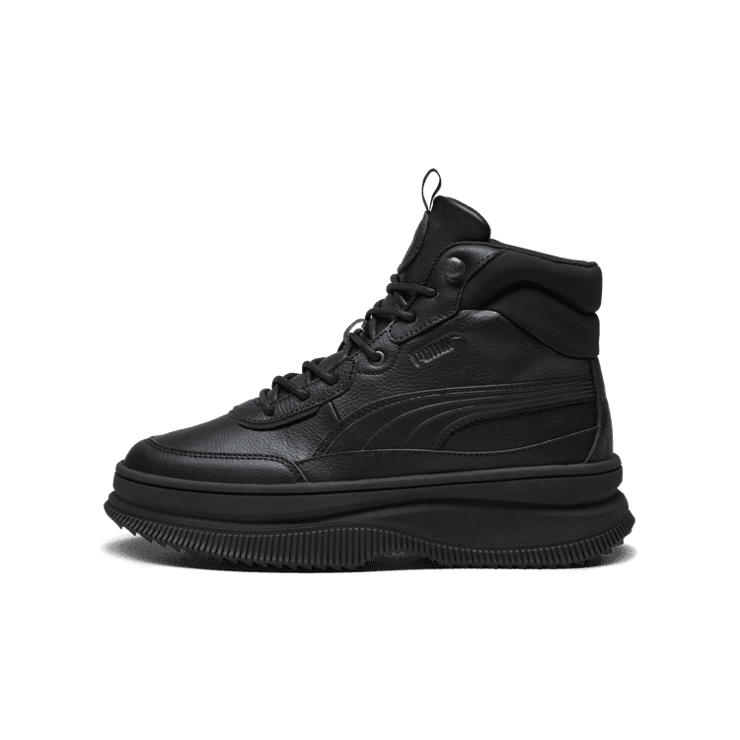 PUMA Mayra Boots in Black/Strong Grey Angle 1