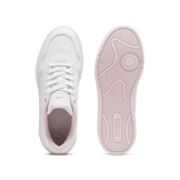 PUMA Court Classy Sneakers in White/Whisper Of Pink/Silver
