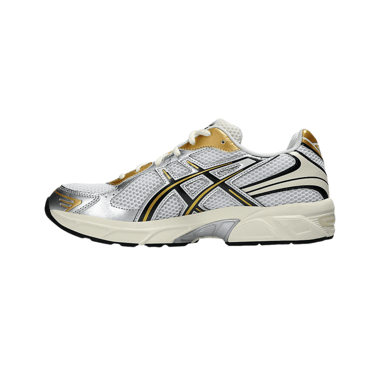 Asics Gel-1130 White Black Gold Angle 2