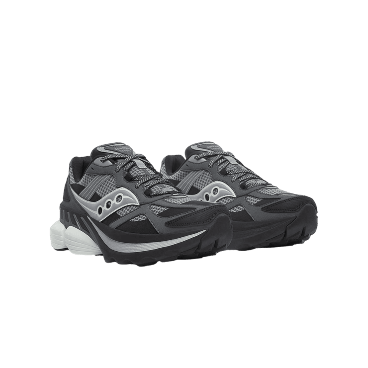 Saucony Grid NXT Dark Grey Silver Angle 0