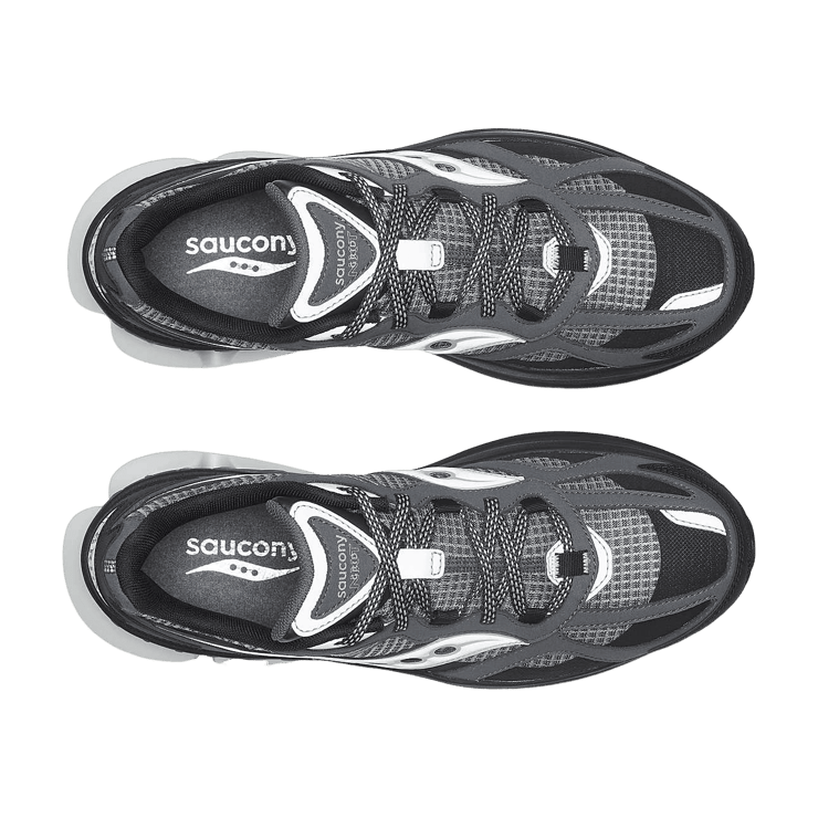 Saucony Grid NXT Dark Grey Silver Angle 3