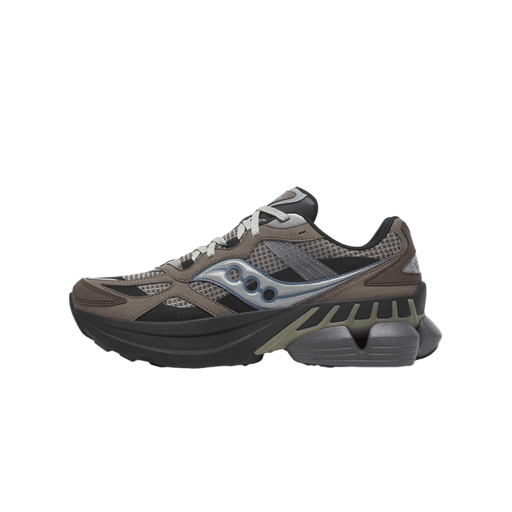 Saucony Grid NXT Brown Silver Angle 1