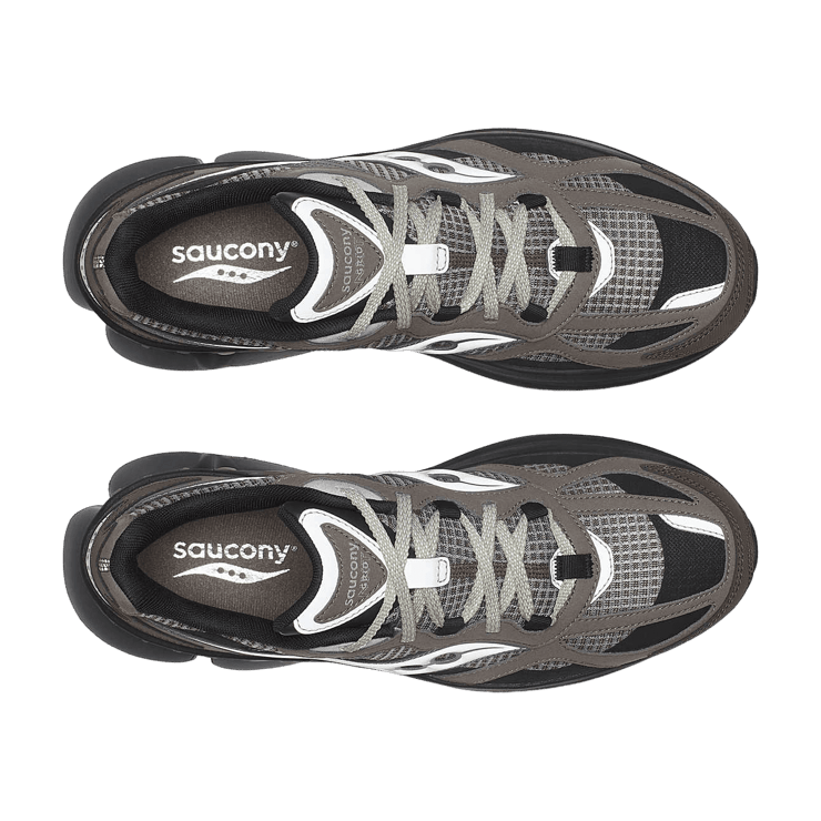 Saucony Grid NXT Brown Silver Angle 3