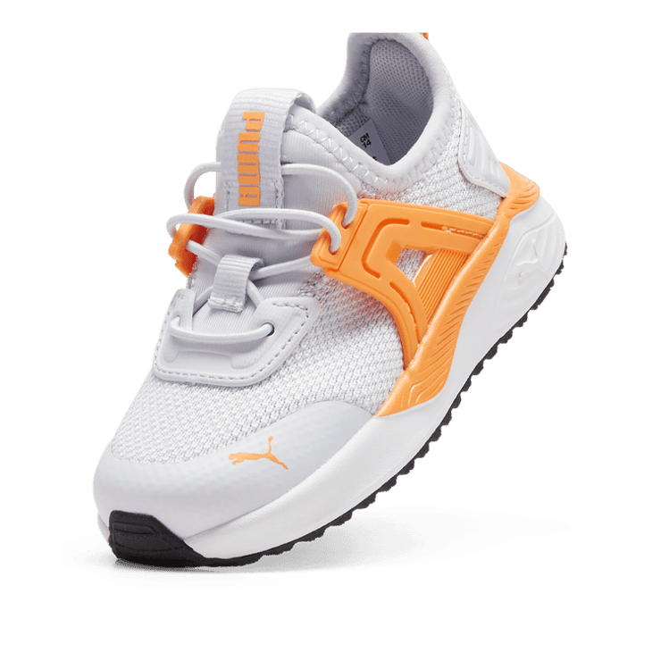 PUMA Pacer 23 s' Sneakers in Silver Mist/Clementine (TD) Angle 2
