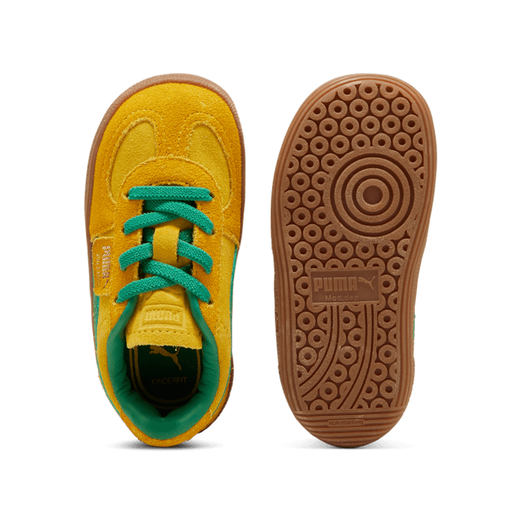 PUMA Palermo s' Sneakers in Pelé Yellow Sizzle/Archive Green (TD) Angle 0