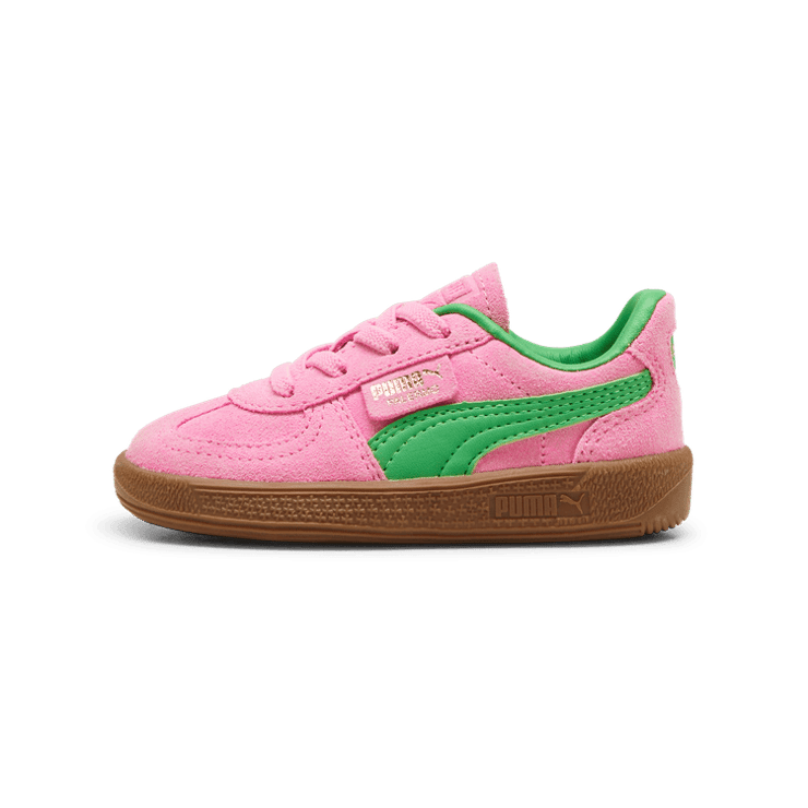 PUMA Palermo Special s' Sneakers in Pink Delight/Green/Gum (TD) Angle 1
