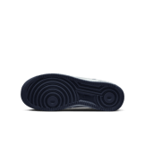 Nike Air Force 1 Low White Silver Navy (GS) Angle 0
