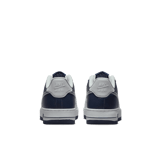 Nike Air Force 1 Low White Silver Navy (GS) Angle 3