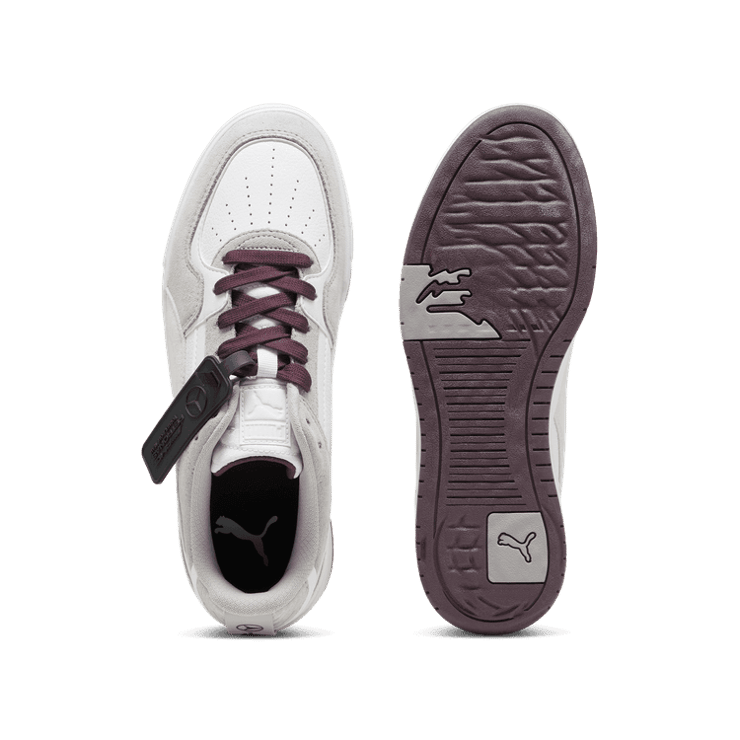 PUMA Mercedes-AMG Petronas F1Â® CA Pro Crush Sneakers in White/Team Silver Angle 0