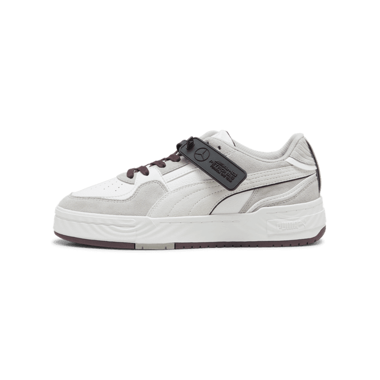 PUMA Mercedes-AMG Petronas F1® CA Pro Crush Sneakers in White/Team Silver Angle 1