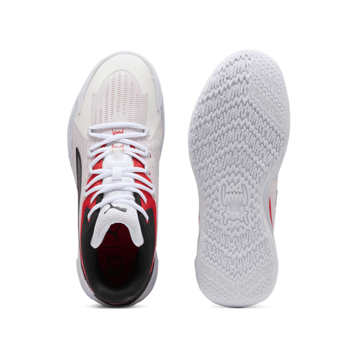 PUMA Dagger Basketball in Red/Black Angle 0