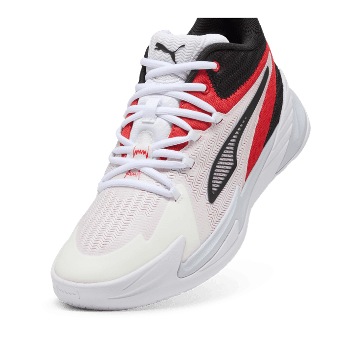 PUMA Dagger Basketball in Red/Black Angle 2