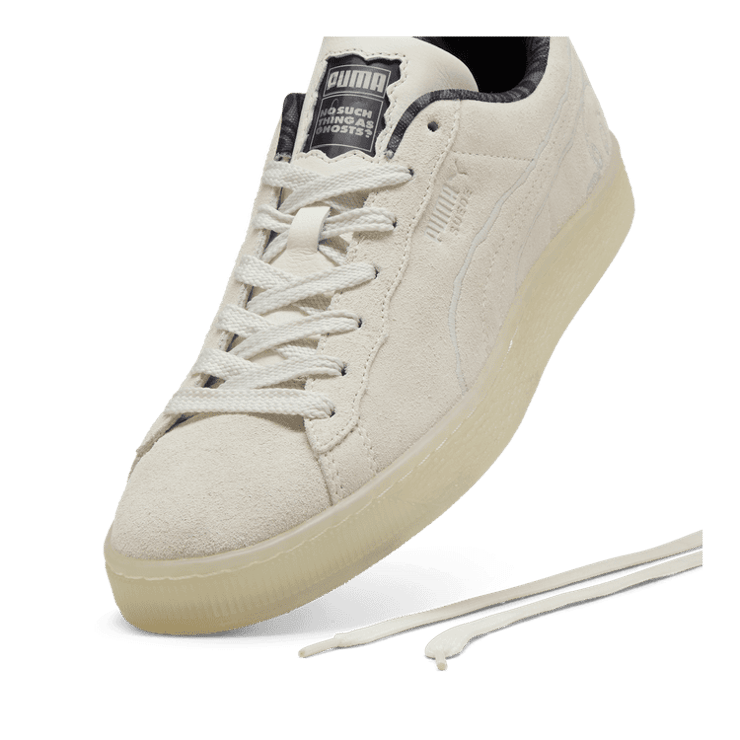 PUMA x CASPER Suede Sneakers in Warm White Angle 2