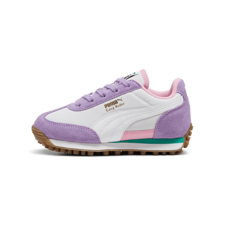 PUMA Easy Rider Sneakers in Silver Mist/White (PS) Angle 1