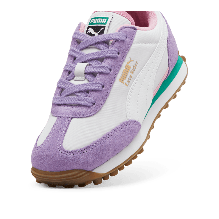 PUMA Easy Rider Sneakers in Silver Mist/White (PS) Angle 2