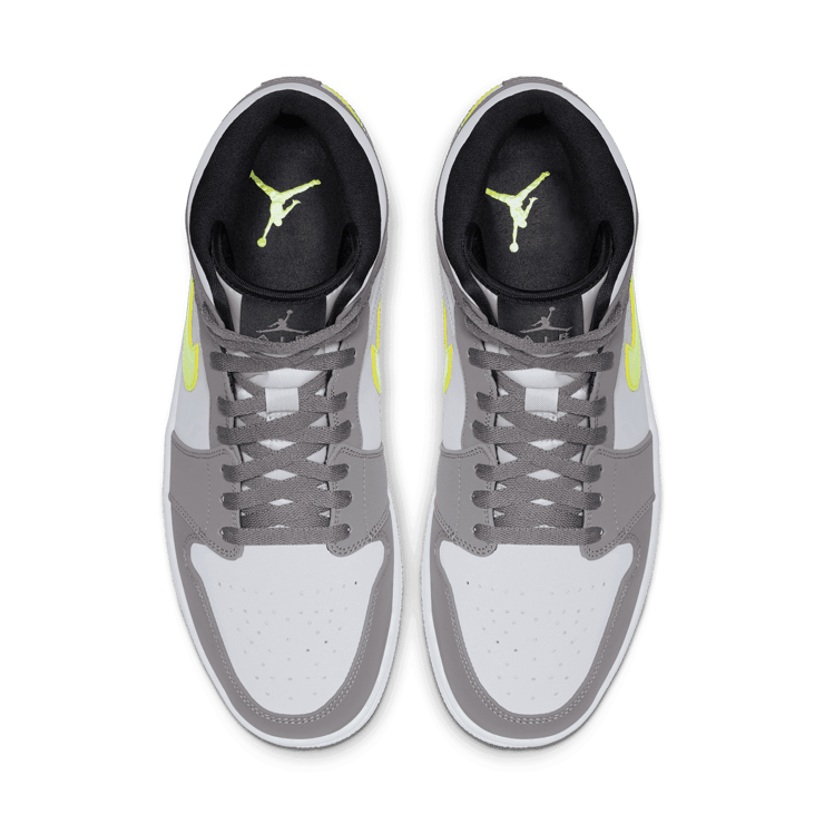 Jordan 1 Mid Gunsmoke Volt Angle 1