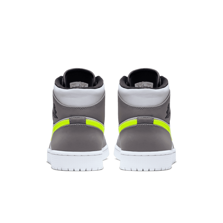 Jordan 1 Mid Gunsmoke Volt Angle 3