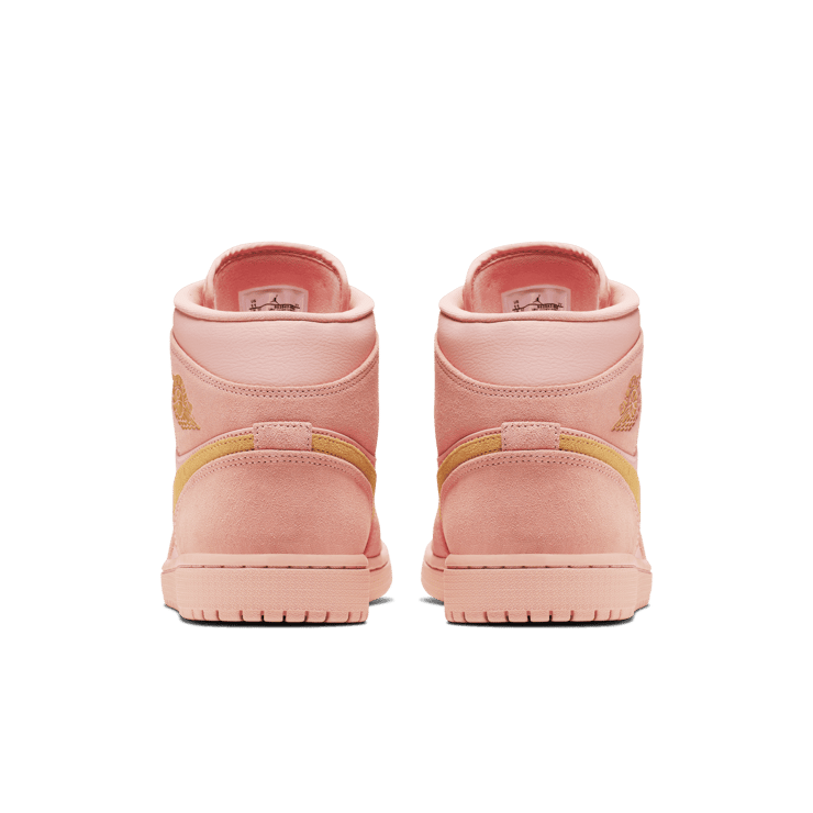 Jordan 1 Mid Coral Gold Angle 3